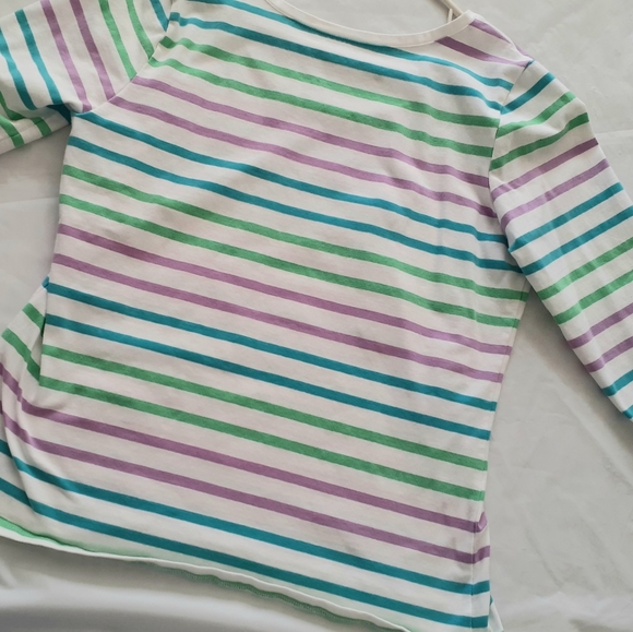 Women's pullover top striped size large - Picture 3 of 4